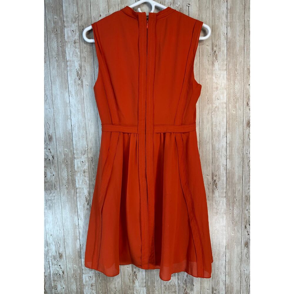 Altard State Dress Womens Sz S Orange V Neck Sleeveless Fit & Flare Deco‎ modern - Picture 2 of 6
